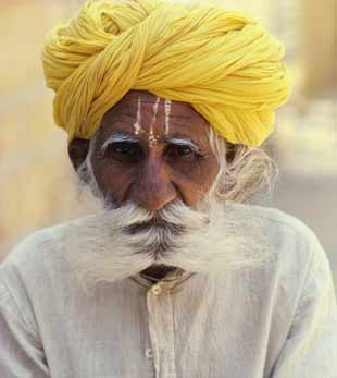 vieil homme d'inde